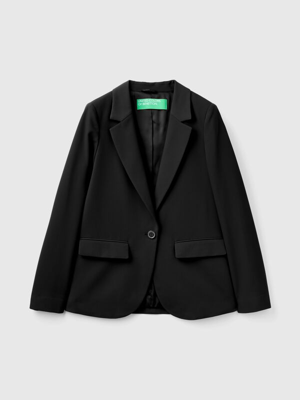 Blazer de viscosa mixta elástica Mujer