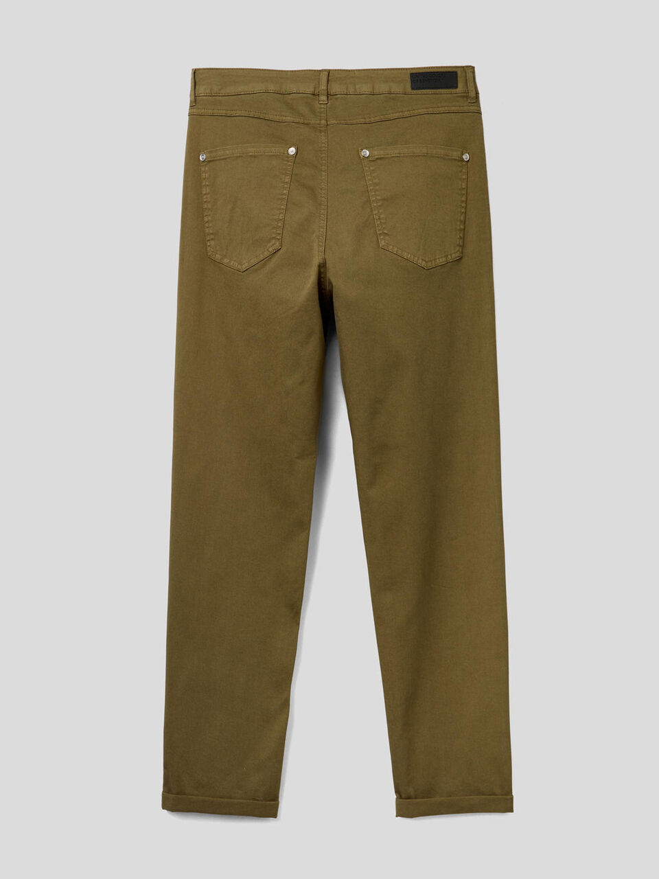 Pantalón boyfriend de algodón elástico image number 2