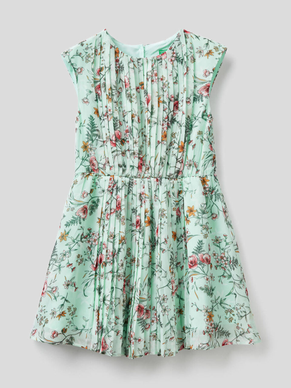 Vestido sin mangas con estampado floral image number 1