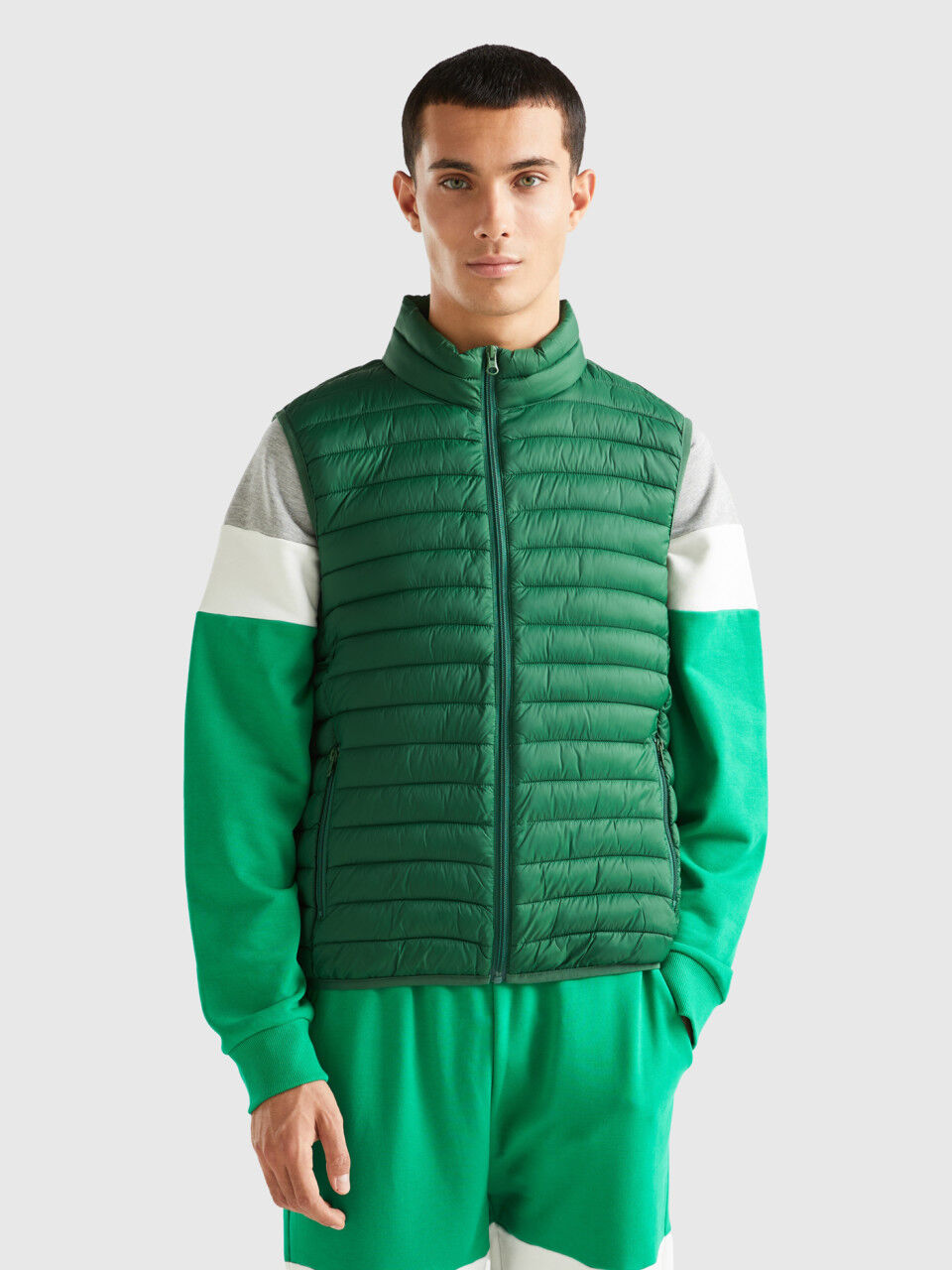 Plumiferos sin Mangas Hombre Nueva Coleccion Benetton