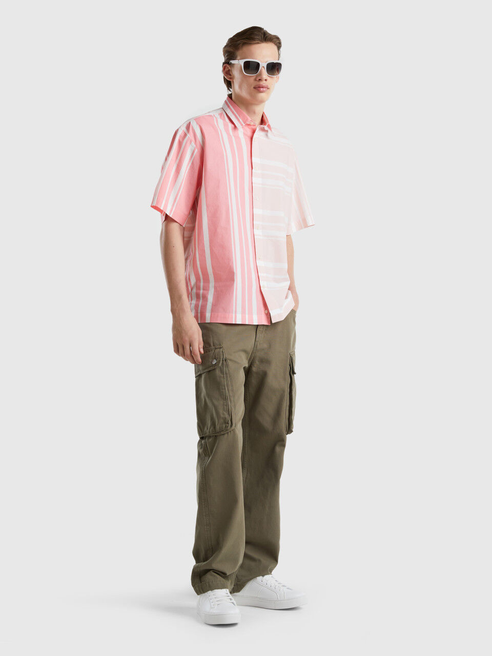 Pantalon clearance militar rosa