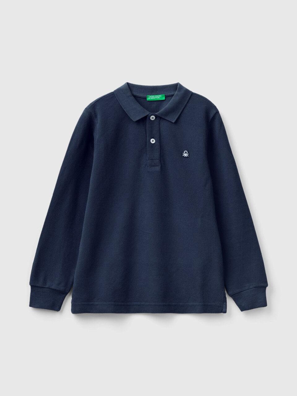 Polos manga larga hombre benetton discount