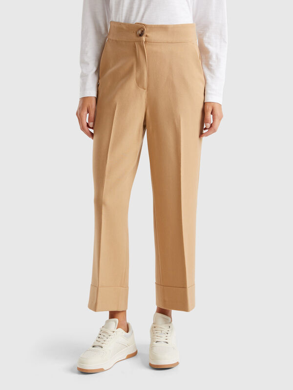 Pantalón con vuelta Pantalón con vuelta Mujer