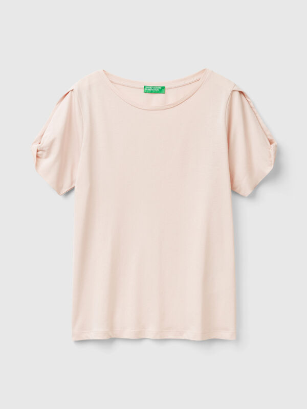 Camiseta en mezcla de Modal Mujer