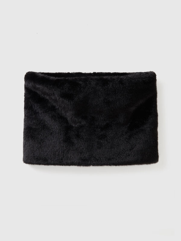 Calentador de cuello de pelo sintético Mujer