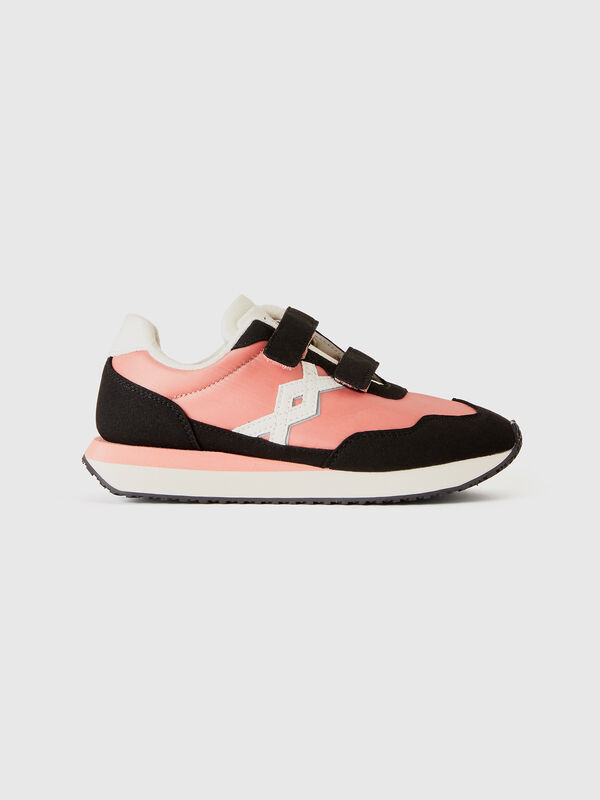 Sneakers de nailon y tela de ante Niño