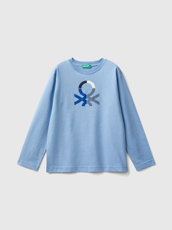Camiseta de manga larga de 100 % algodón orgánico Niño