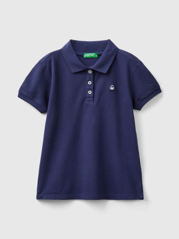 Polo de manga corta de algodón  Niña