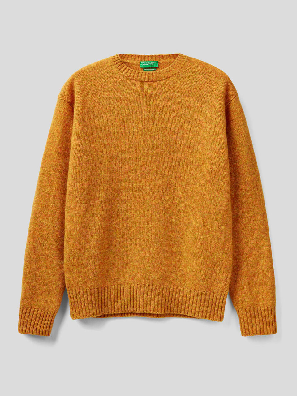 Jersey de cuello redondo de pura lana Shetland image number 1