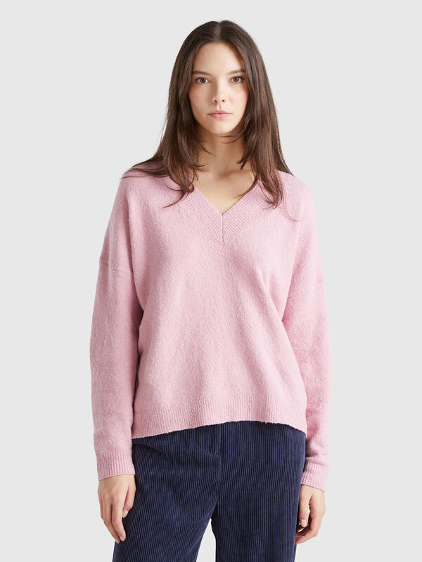 Jersey con escote de pico Mujer