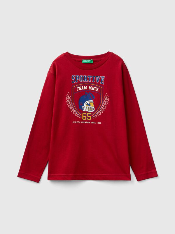 Camiseta de manga larga de algodón orgánico Niño