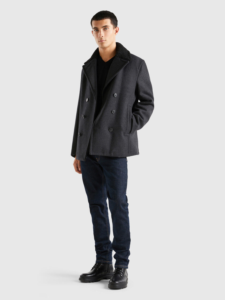 Abrigo corto hombre new arrivals
