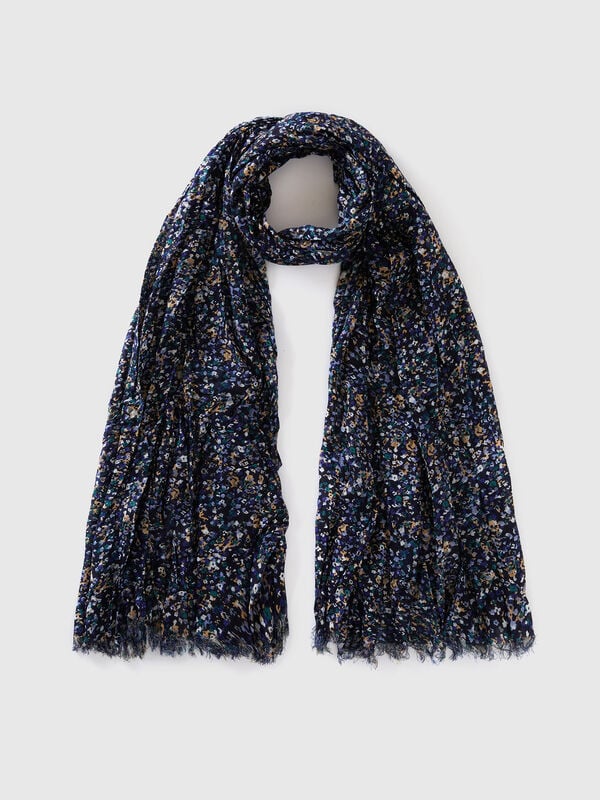 Pañuelo estampado de viscosa Mujer