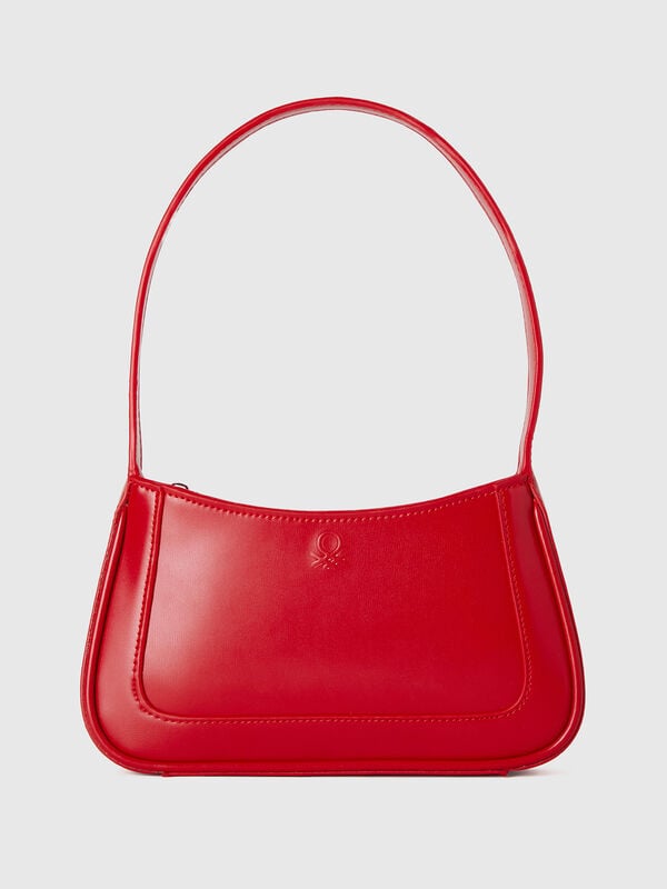 Bolso de hombro de tejido revestido Mujer