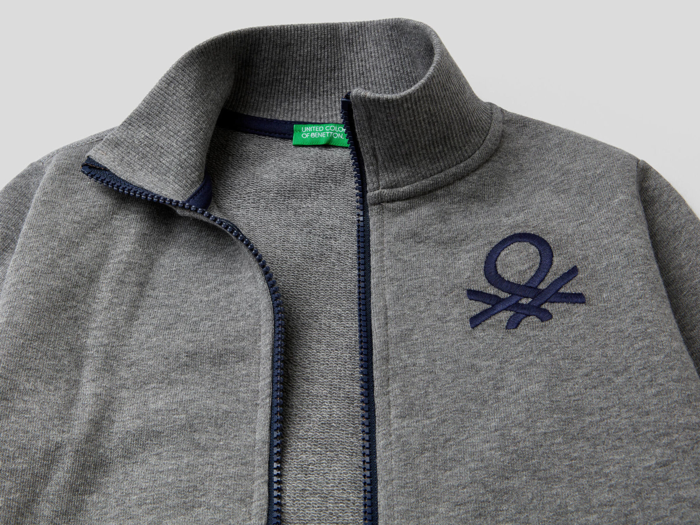 Sudadera de algodón 100 % con cremallera image number null