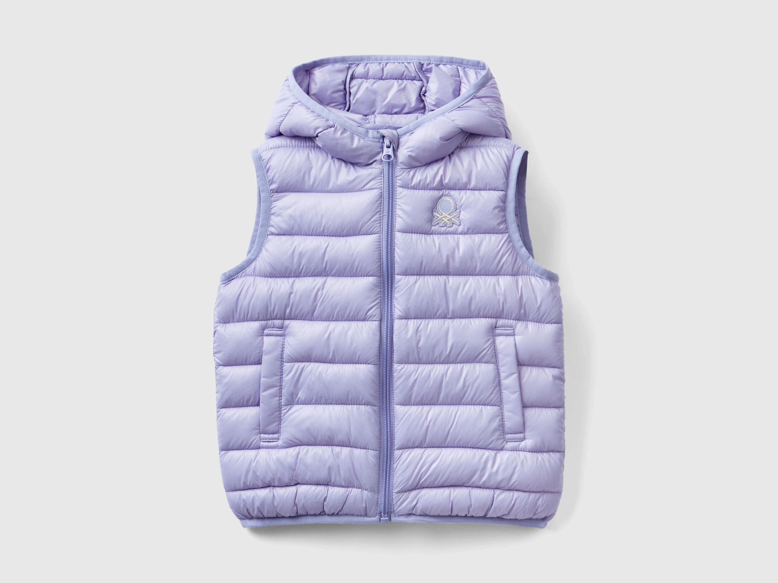 Chaleco acolchado con capucha Lila Benetton