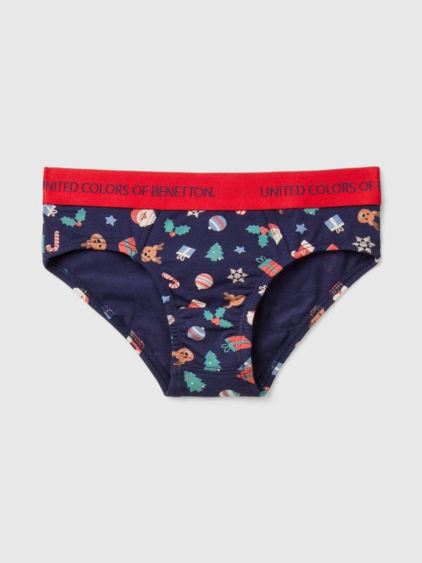 Slip con estampado navideño Niño