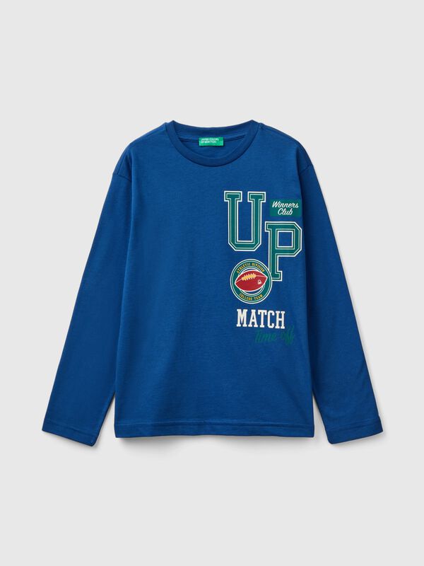 Camiseta de manga larga de algodón orgánico Niño