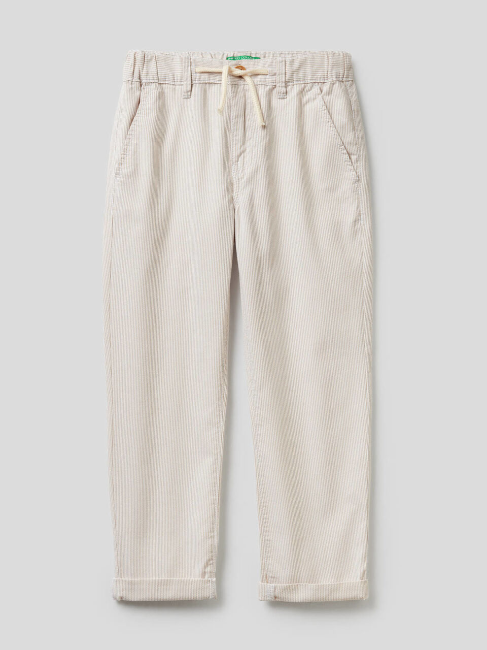 Pantalón de rayas de 100% algodón image number 1