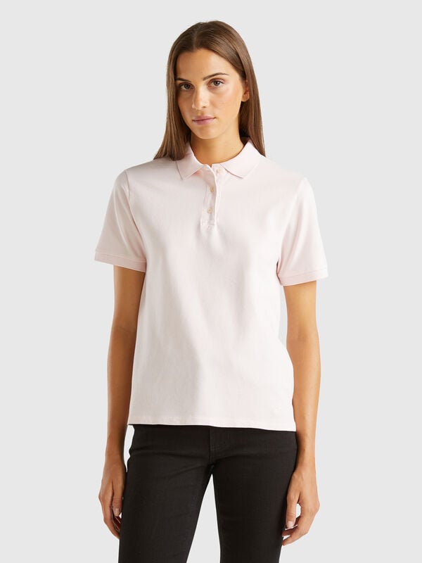 Polo de algodón orgánico elástico Mujer