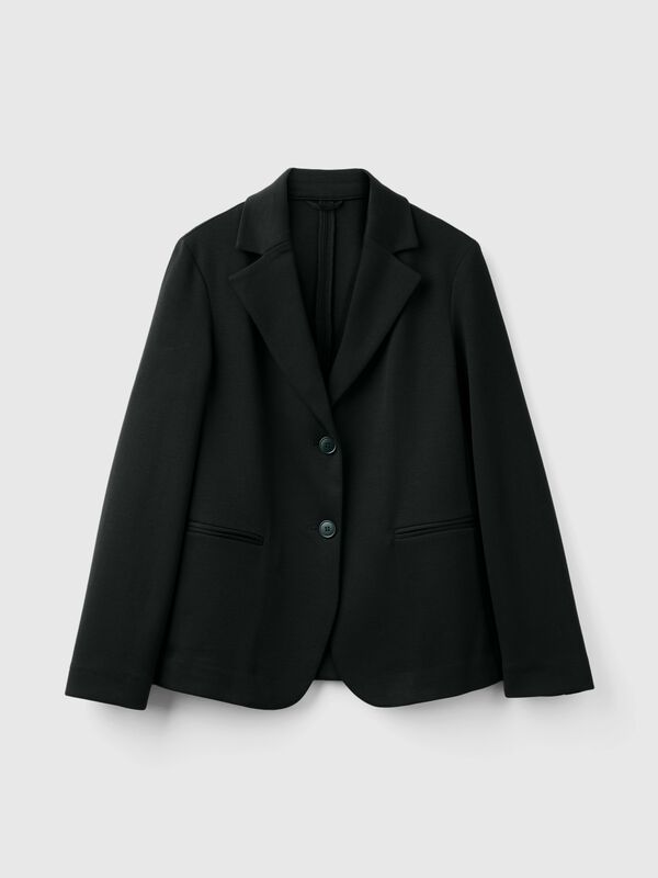 Americana en mezcla de algodón Mujer