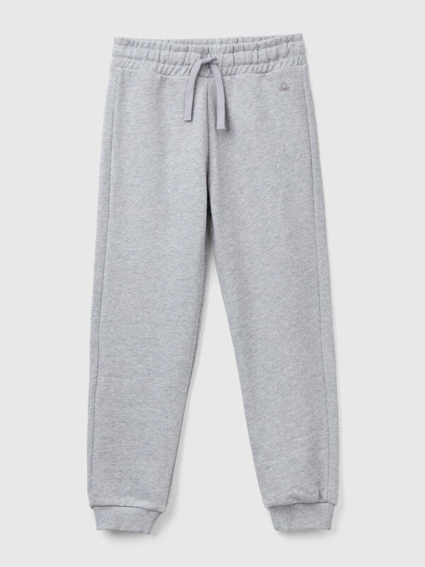 Pantalón de felpa con logotipo Niña