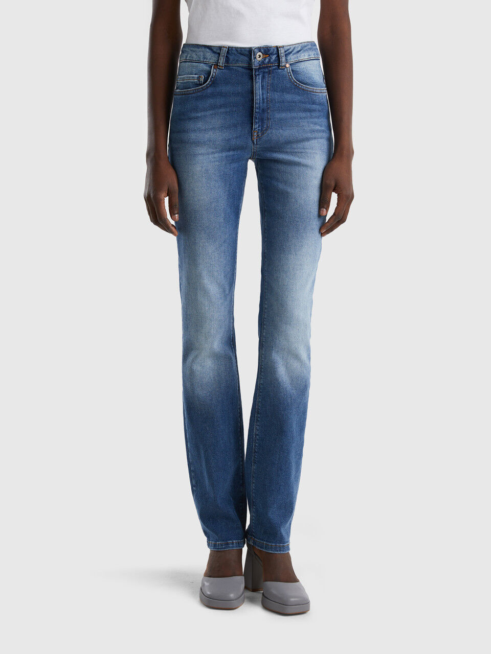 Vaqueros de Mujer Skinny Slim Mom Regular Acampanados