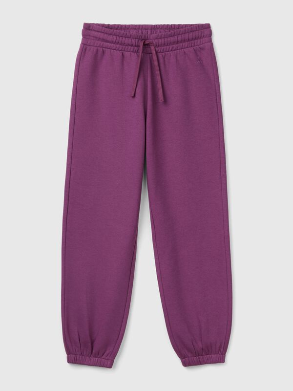 Pantalón deportivo de felpa con cordón Niña