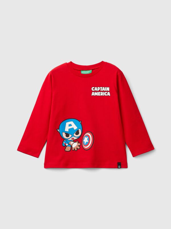 Camiseta ©Marvel roja del Capitán América Niño
