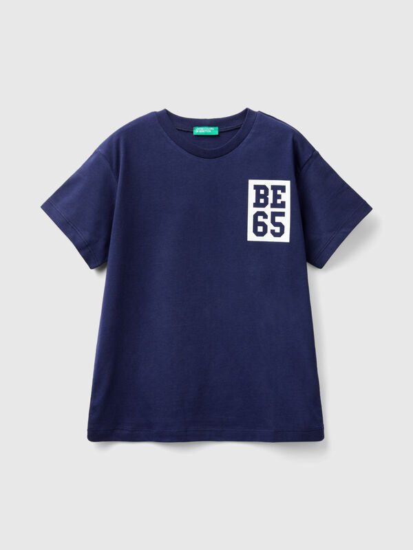 Camiseta de 100 % algodón con logotipo Niño