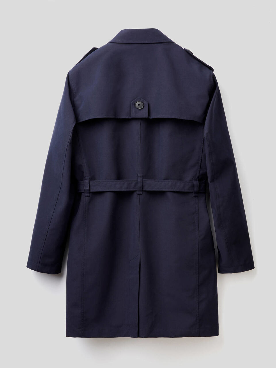 Gabardina azul oscuro con forro image number 2