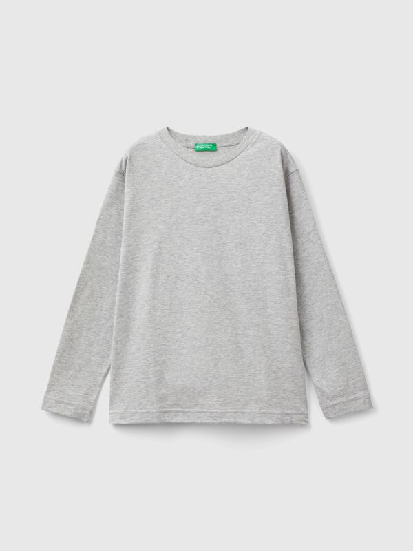 Camiseta de cuello redondo de 100 % algodón orgánico Niño