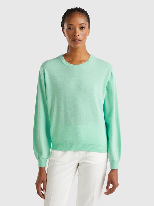 Jersey relaxed fit de pura lana merina Mujer