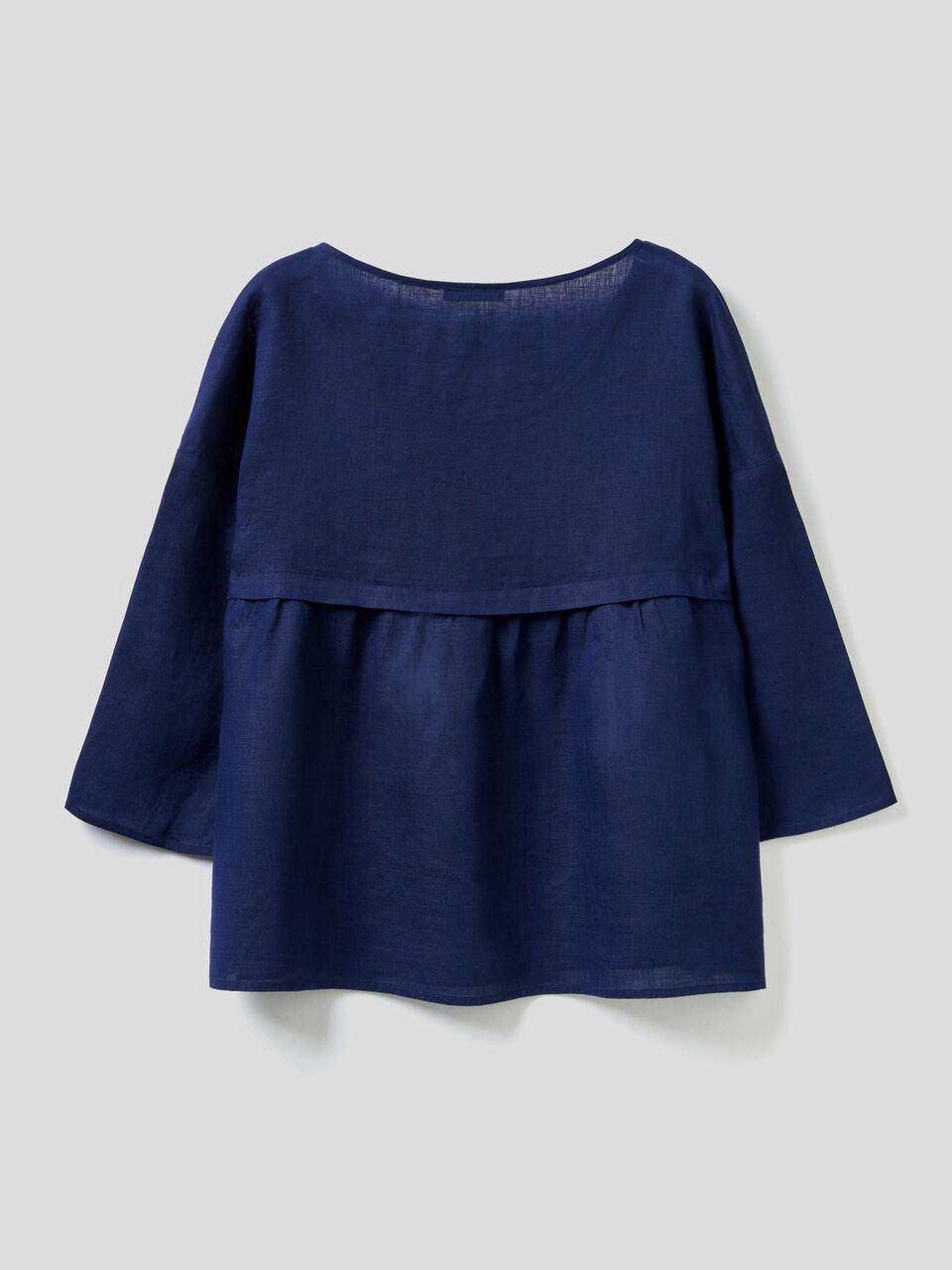 Blusa de puro lino sin mangas image number 2