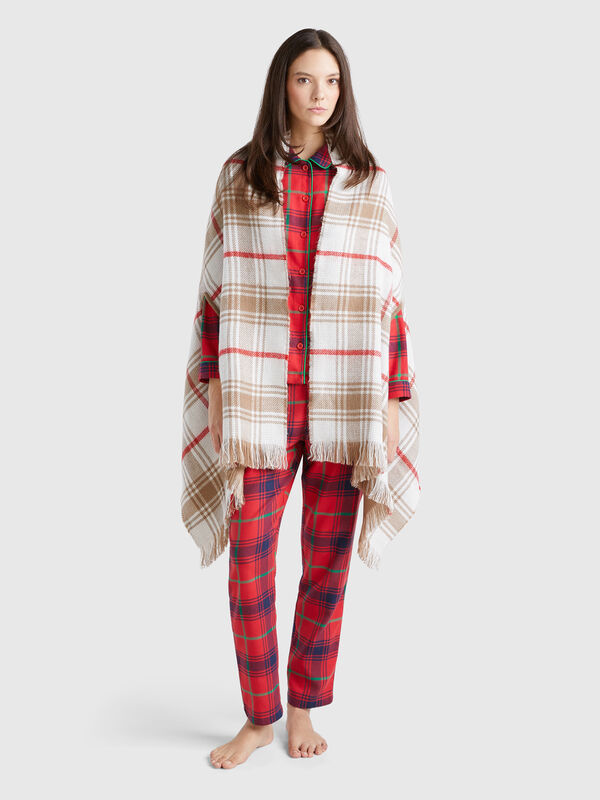 Bufanda de estilo capa reversible Mujer
