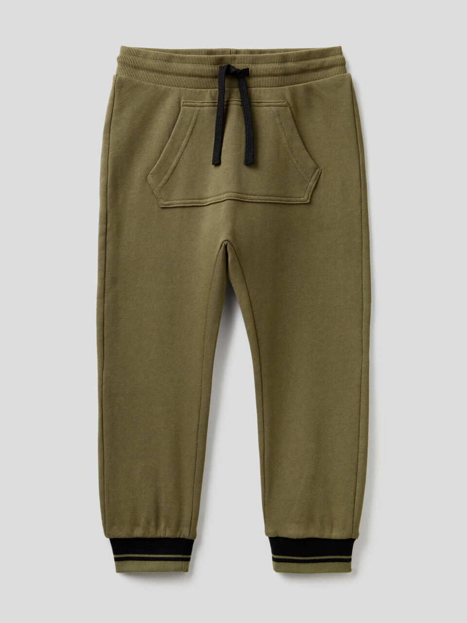 Pantalones de felpa con bolsillo canguro image number 1