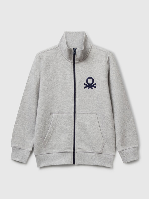 Sudadera con cremallera de algodón puro Niño
