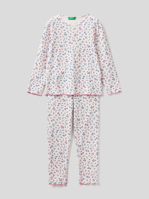 Pijama estampado de 100 % algodón Niña