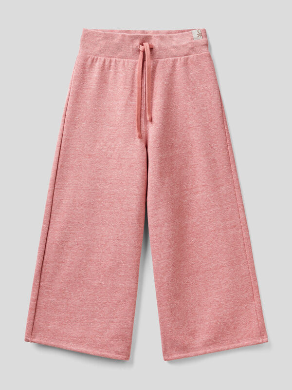 Pantalón chándal niña, felpa interior, color Mauve, LIFE, de la marca Ido