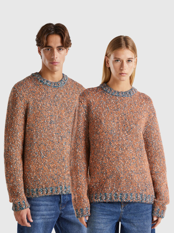 Jersey reversible de mohair mixto Hombre