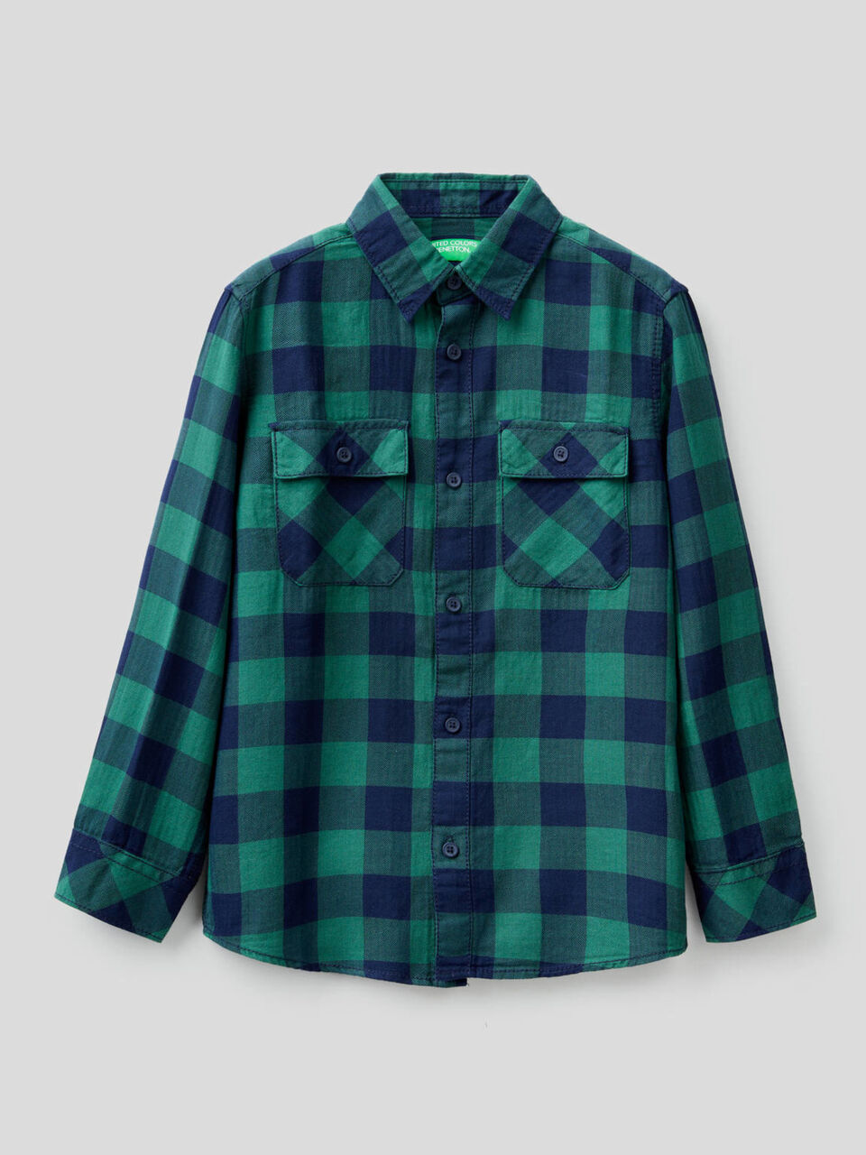 Camisa de cuadros de 100 % algodón image number 1