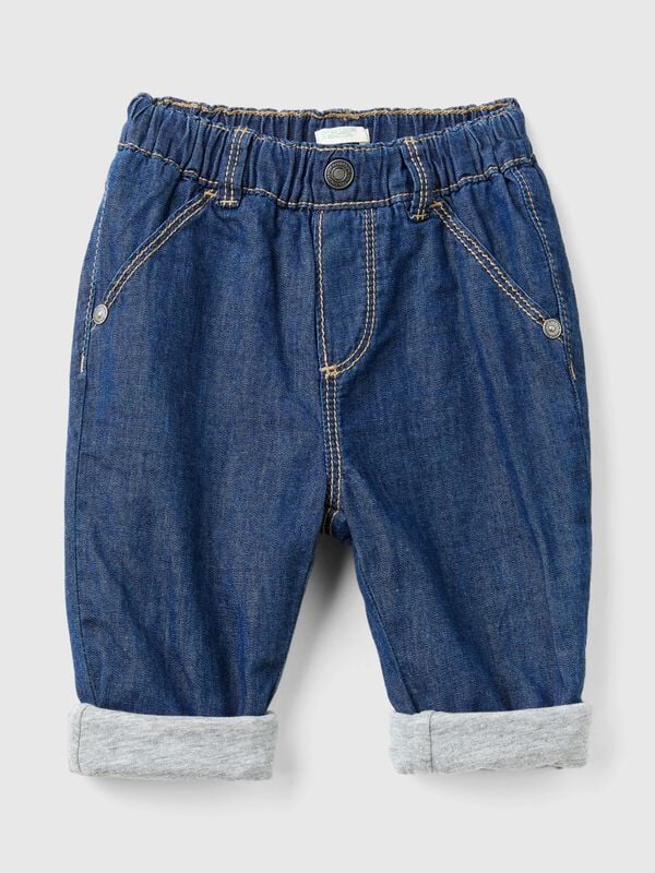 Pantalones en chambray Recién nacidos