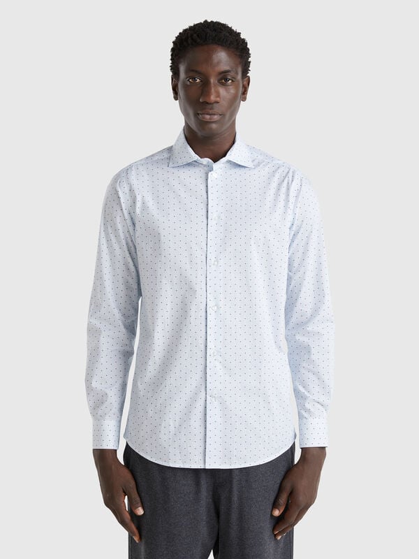 Camisa estampada slim fit Hombre