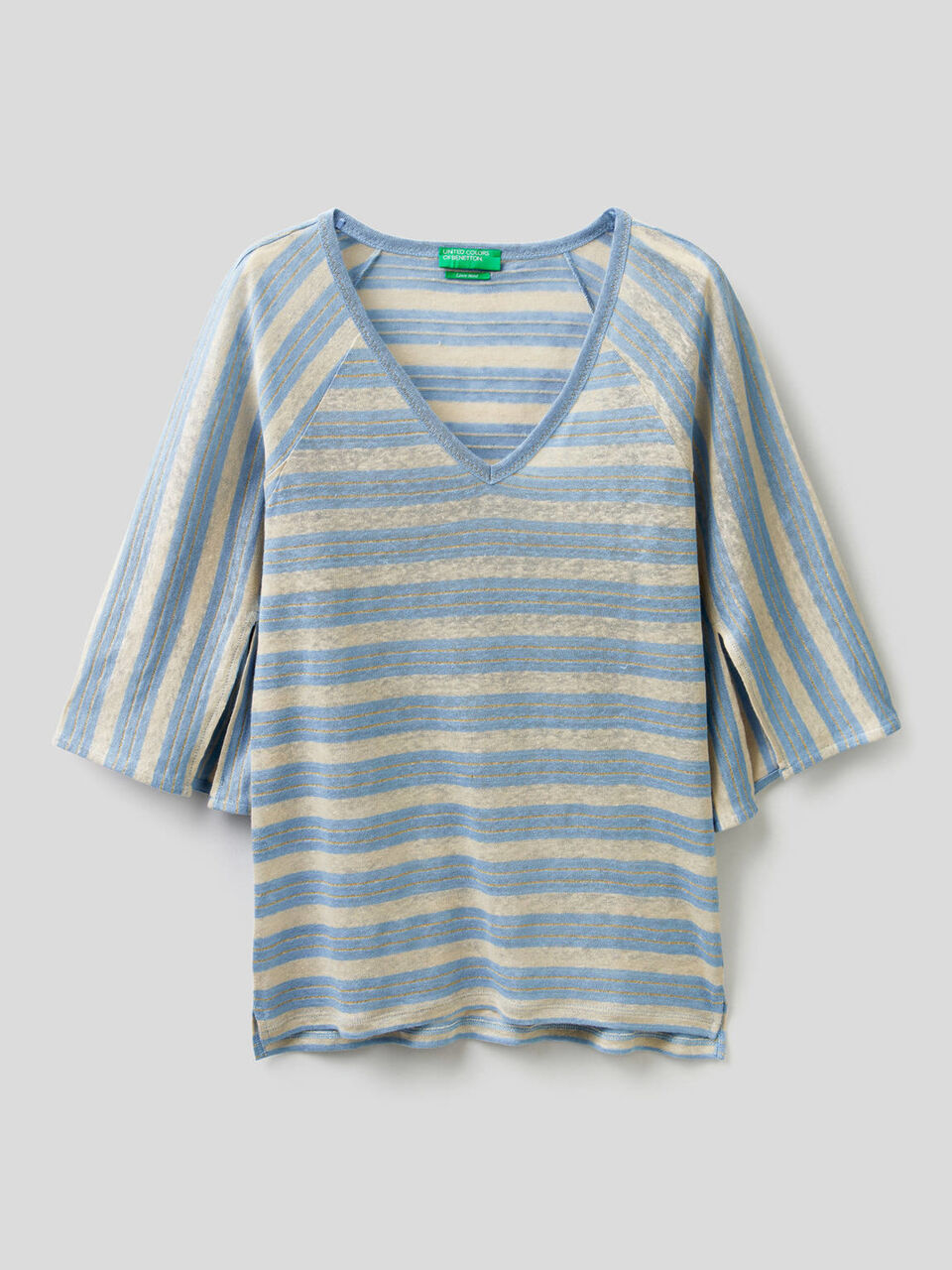 Camiseta de rayas con manga francesa image number null