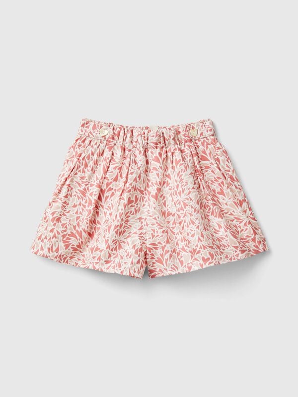 Falda pantalón de corazones de viscosa Recién nacidos