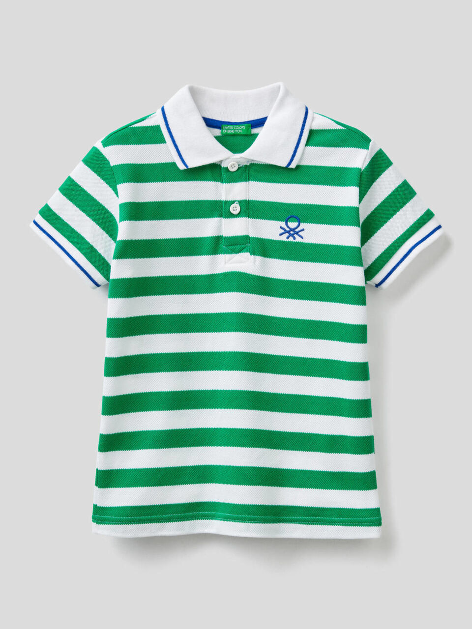 Polo de rayas de 100 % algodón image number 1