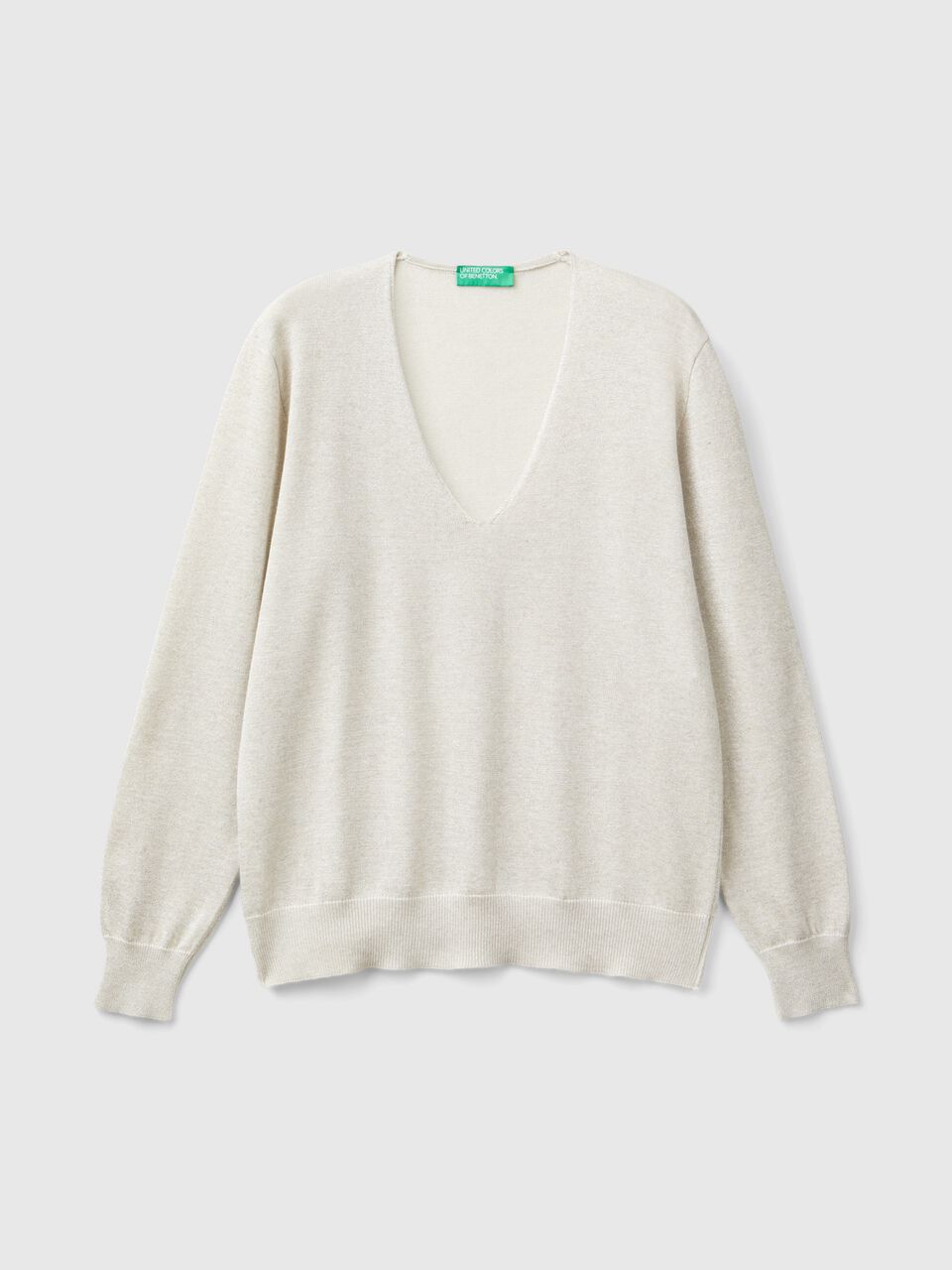 V NECK SWEATER L/S Mujer image number 1