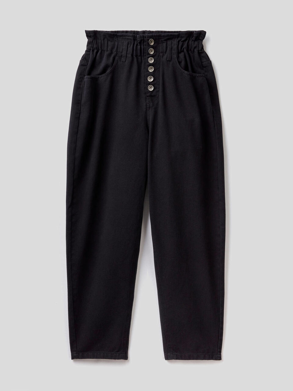 Pantalón de talle alto de 100 % algodón image number 1