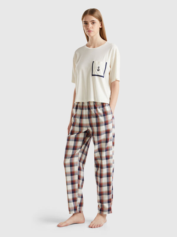 Pantalón de Príncipe de Gales Mujer