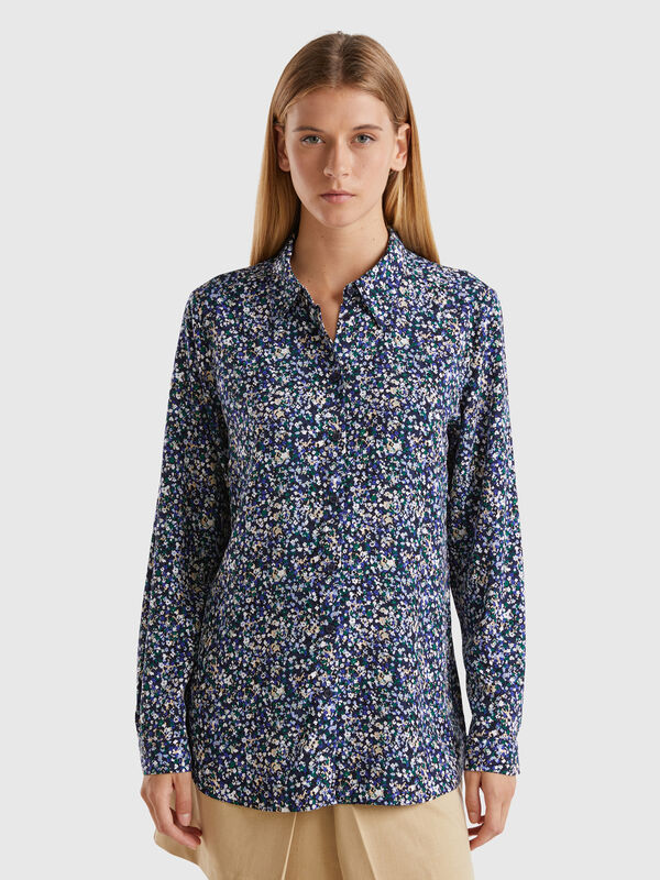 Camisa fantasía en viscosa Mujer